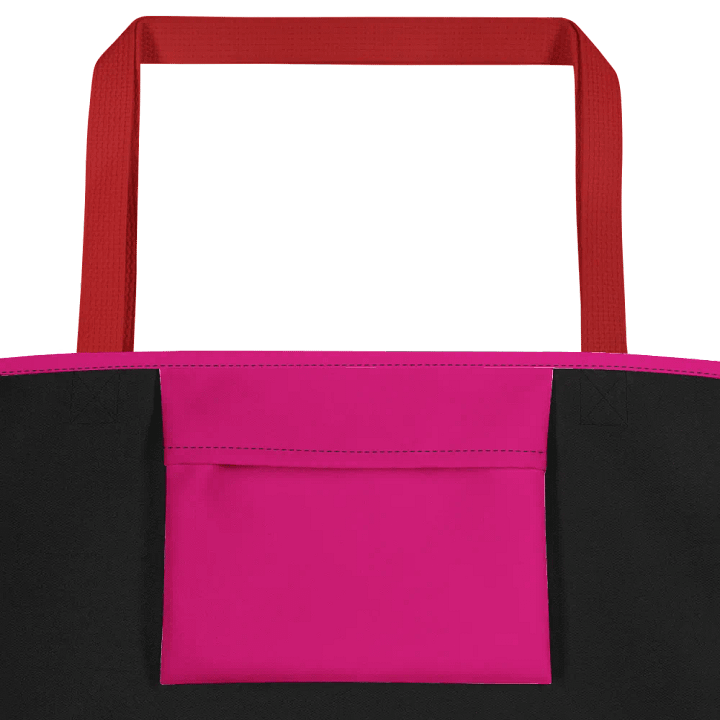 OMG Comic Book Pink Tote Bag with Red Straps product image (2)