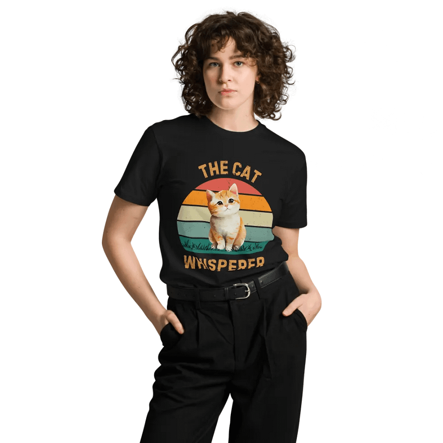 Cat Whisperer Unisex Premium T-Shirt product image (4)