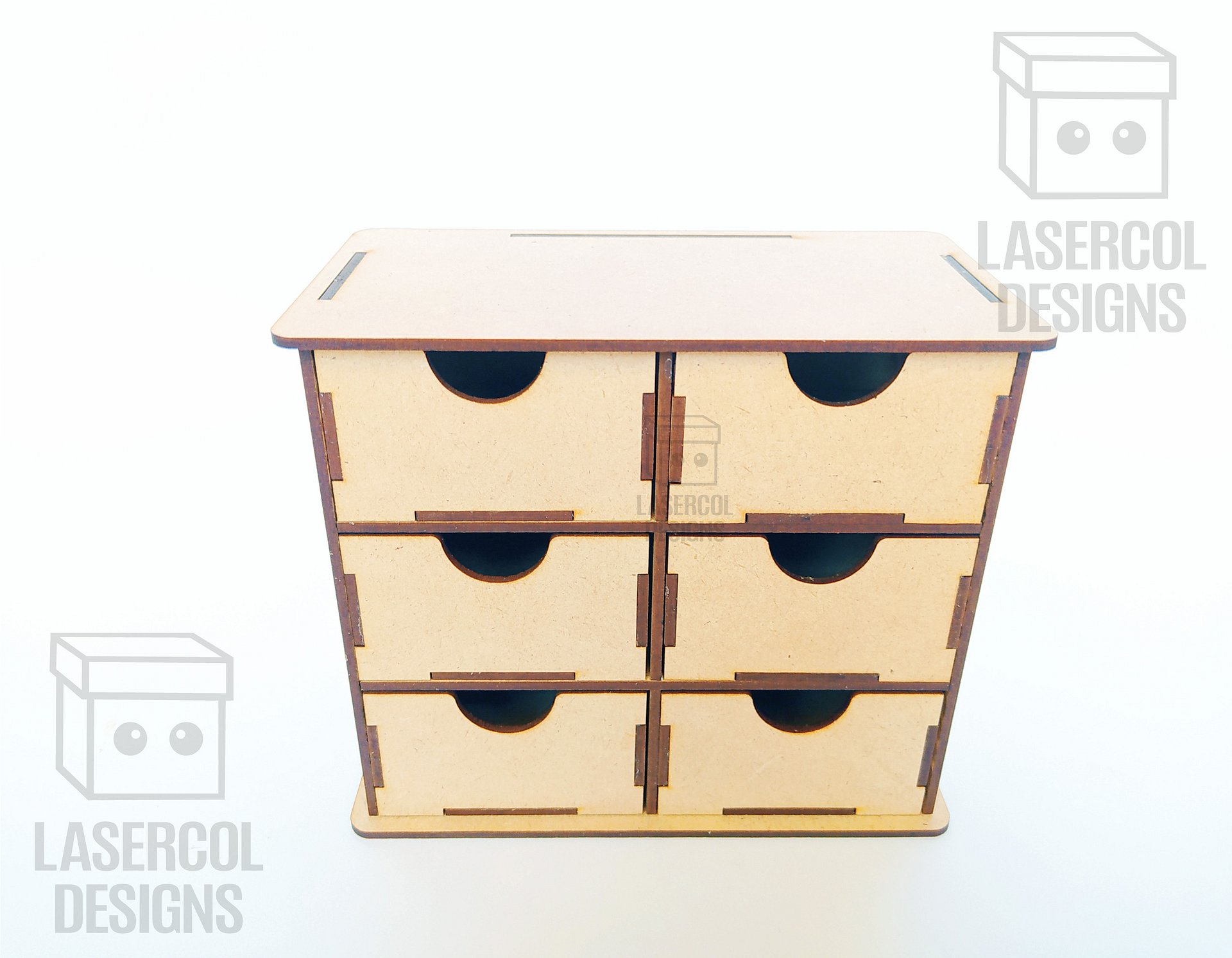 6 Drawers Desk Organizer - Laser Cut Files product image (5)