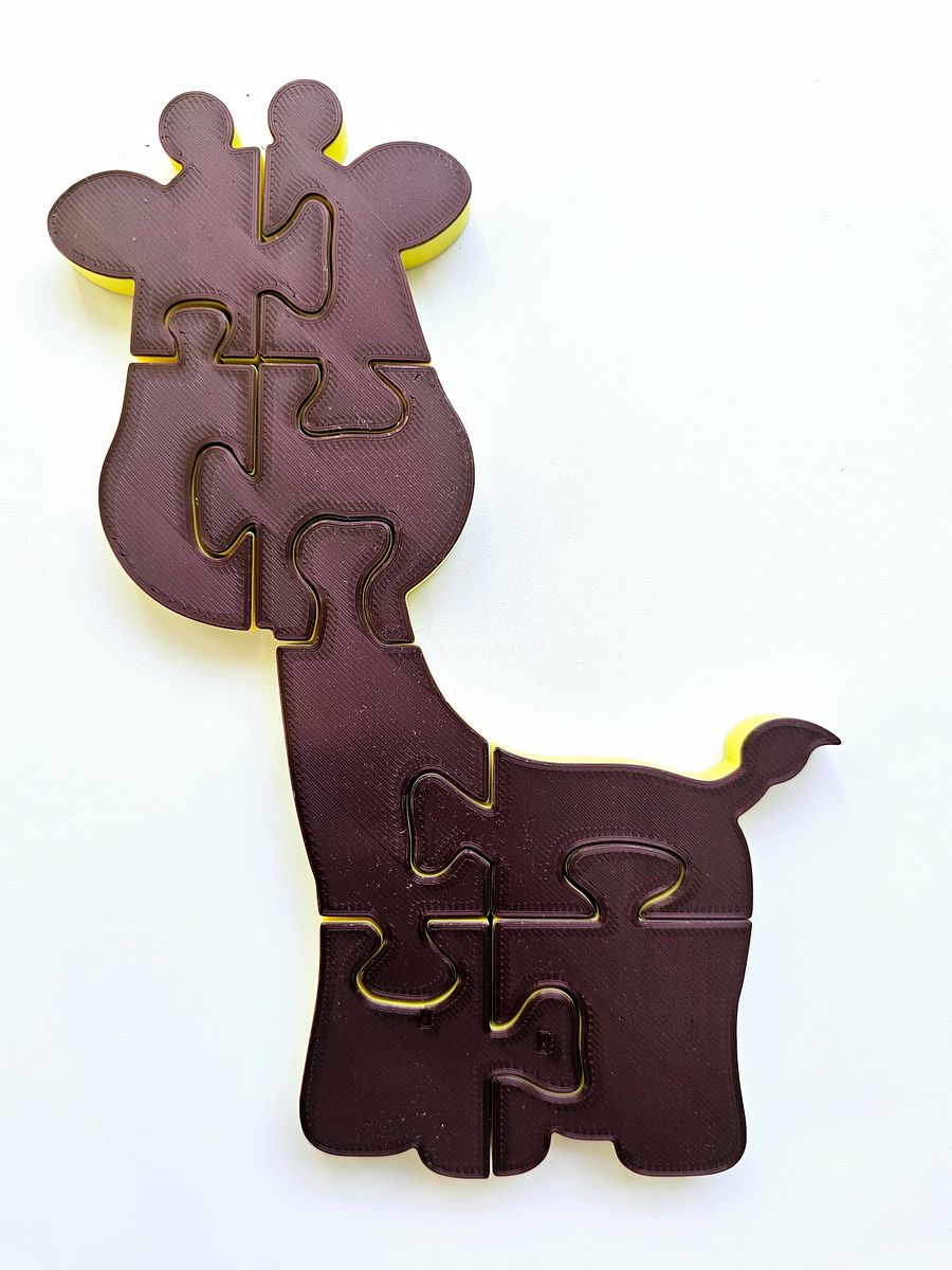 Giraffe 3D Printed Jigsaw Puzzle – A Tall Challenge for Young Explorers product image (3)