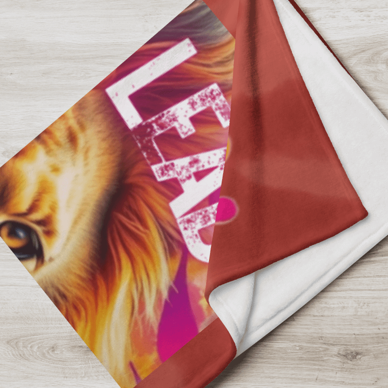 THROW BLANKET - LION - BORN TO LEAD, BUILT TO INSPIRE product image (6)