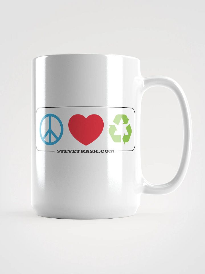 Peace Love Recycle - Glossy White Mug product image (1)