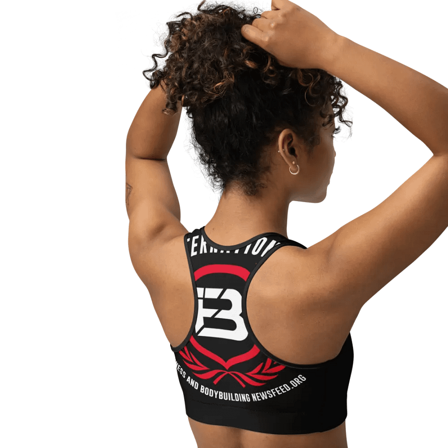 IFBNewsfeed.Org's All-Over Print Sports Bra product image (2)