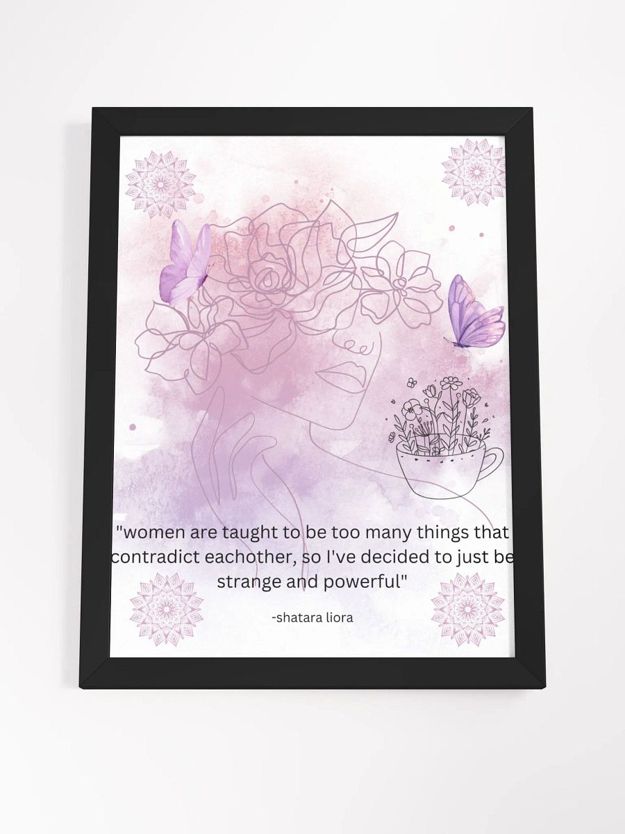 strange and powerful - framed design product image (4)
