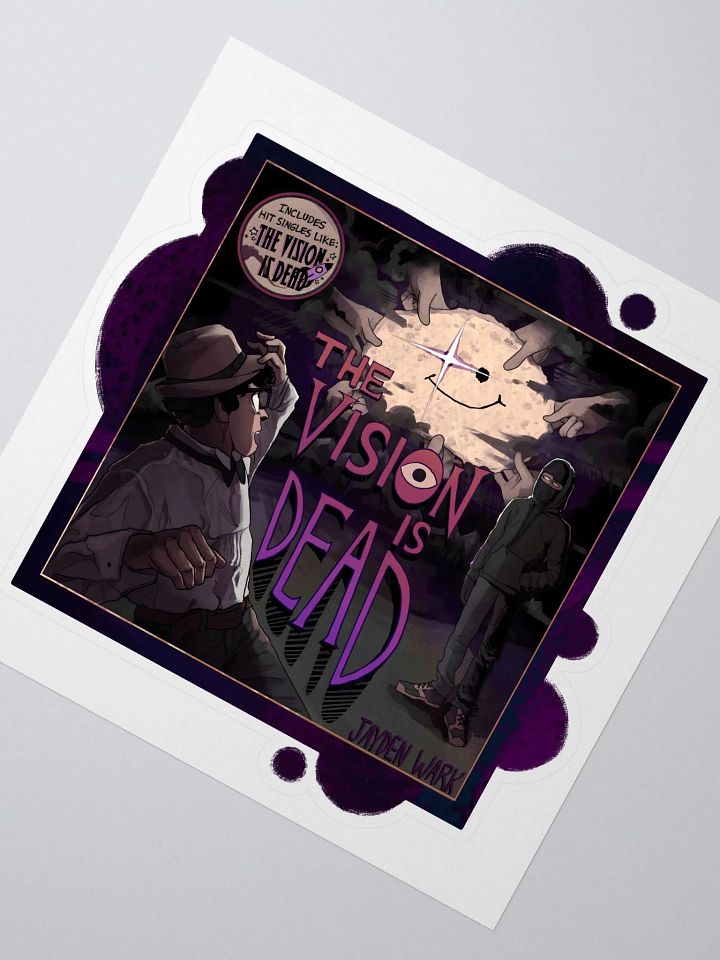 The Vision Is Dead Album Sticker (Border) product image (2)
