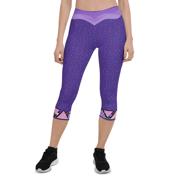 Purple Confetti Dreams Capri Leggings product image (1)