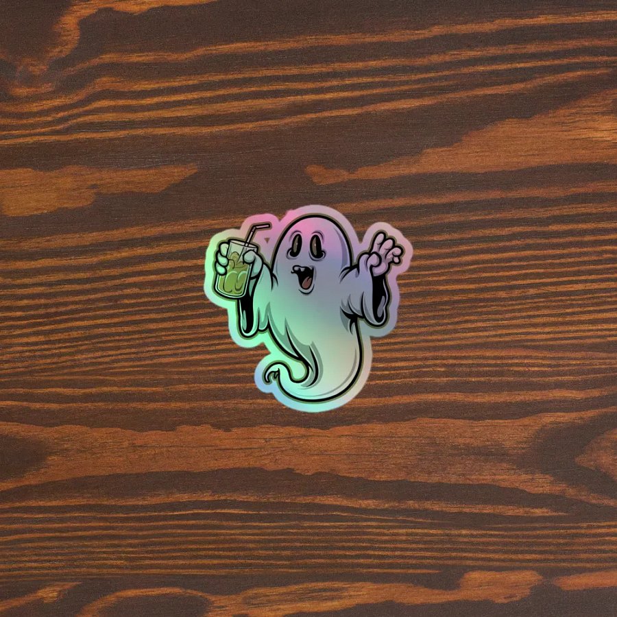 Drunk Ghost Holographic Sticker Sheet product image (5)