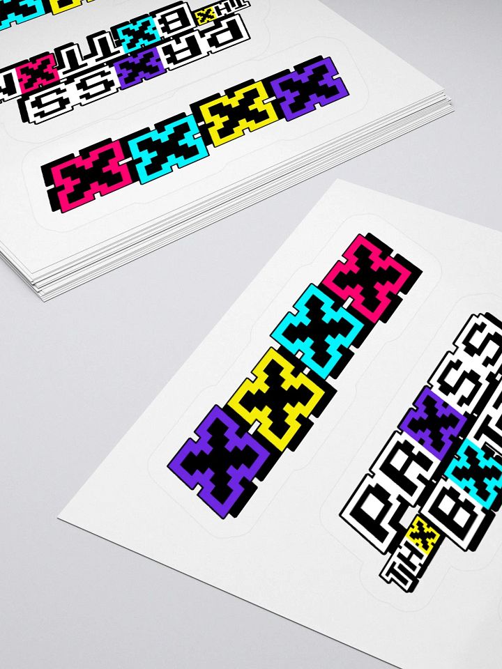 Prxss Thx Bxttxn! Sticker Set product image (4)