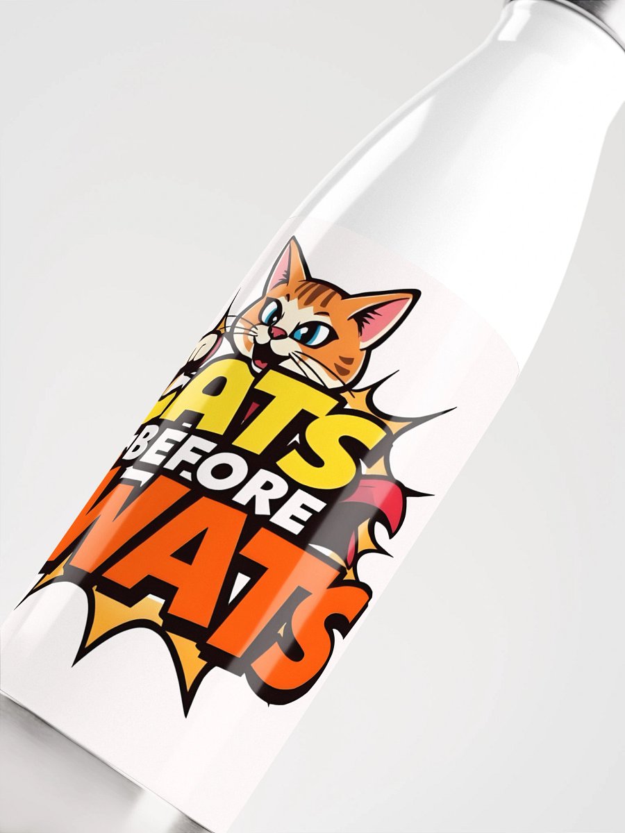 Cats before Twats Stainless Steel Water Bottle product image (5)