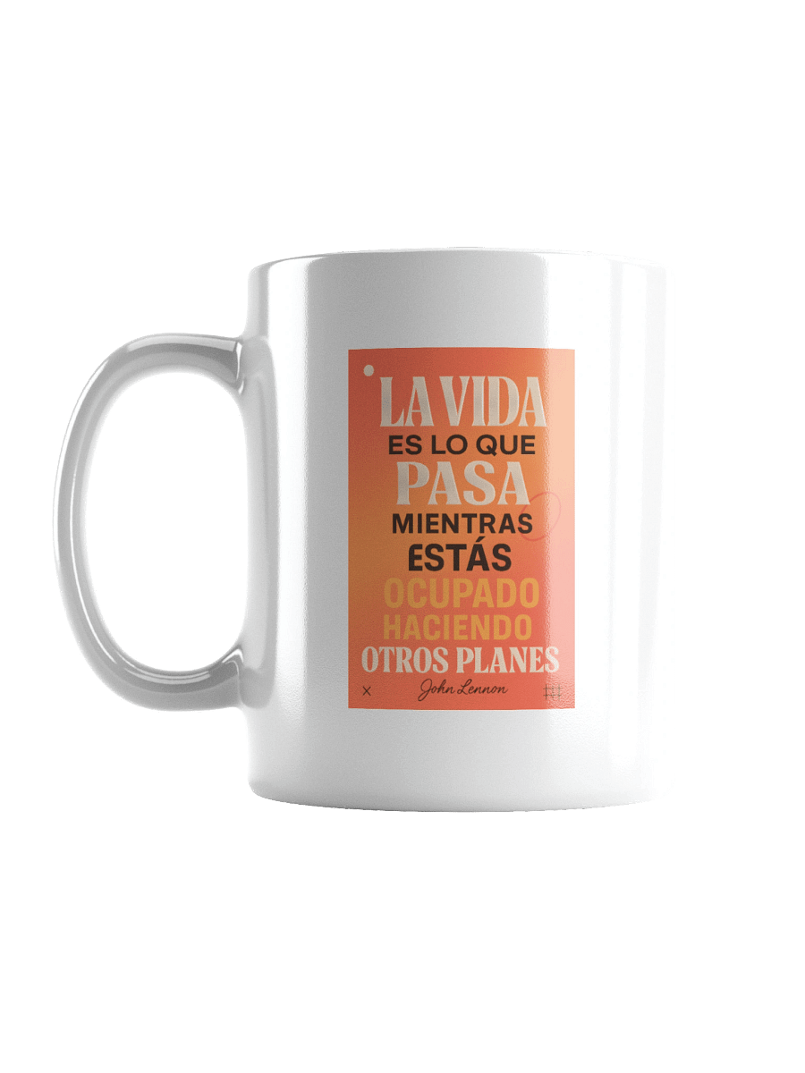 TAZA reflexiva moderno con cita vital de John Lennon en español product image (1)