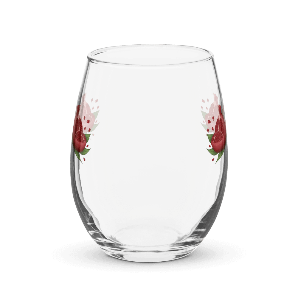 Moonie Poms Stemless Wine Glass product image (2)