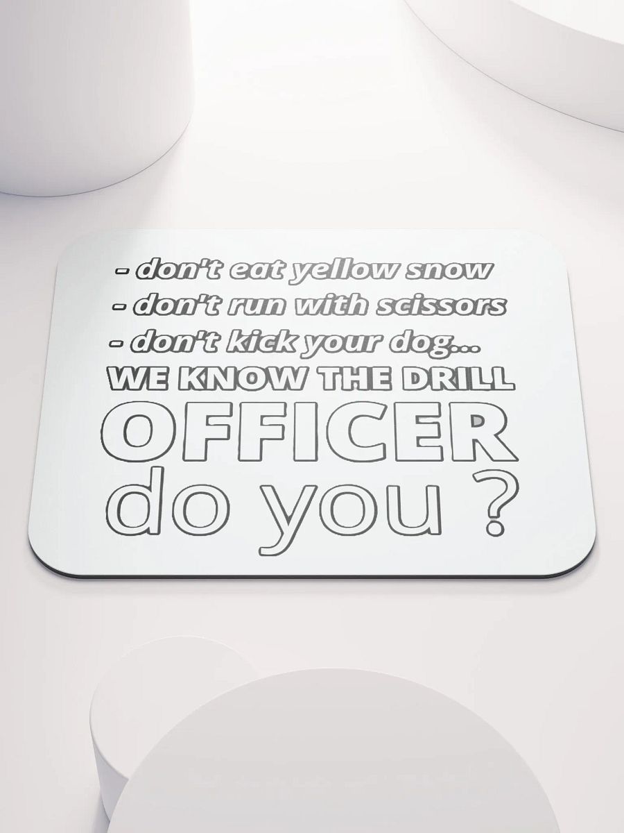 WE KNOW THE DRILL OFFICER, DO YOU? product image (1)
