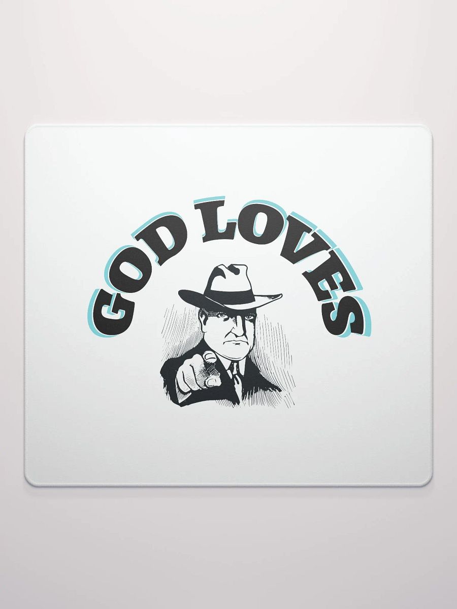 GOD LOVES YOU. Sleek Gamer's Haven Mouse Pad product image (4)