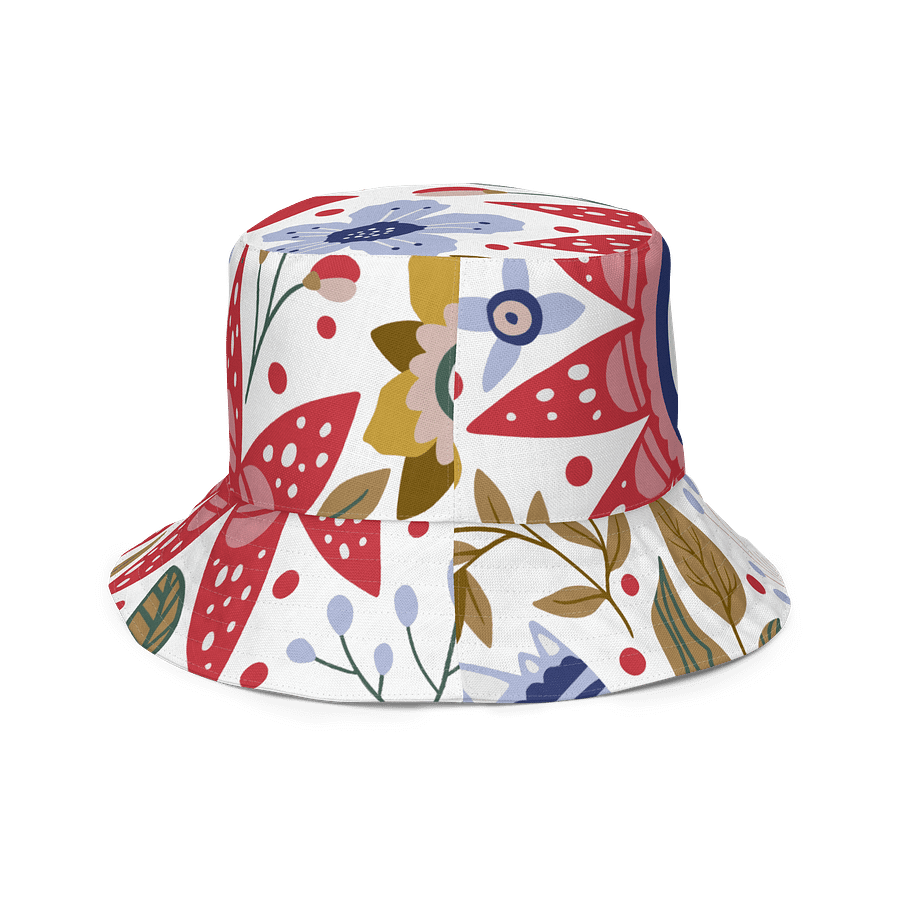 Checkmate and Floral Reversible Bucket Hat product image (4)
