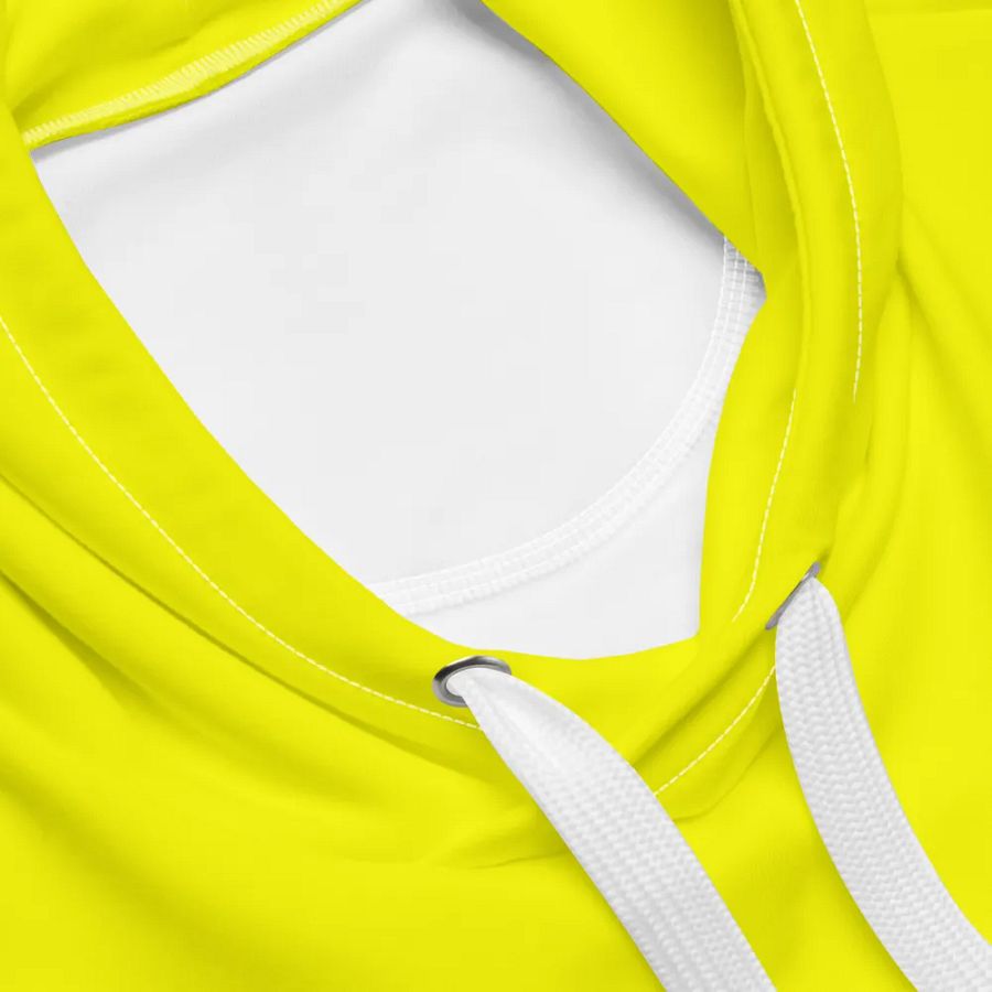 Plain Color Yellow Hoodie product image (5)