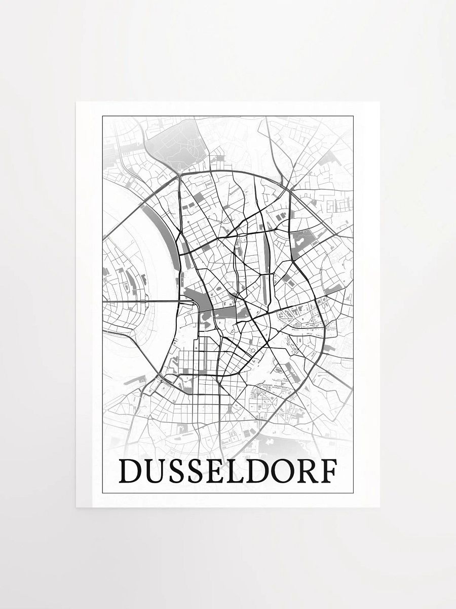 Düsseldorf, Germany, city map print product image (1)