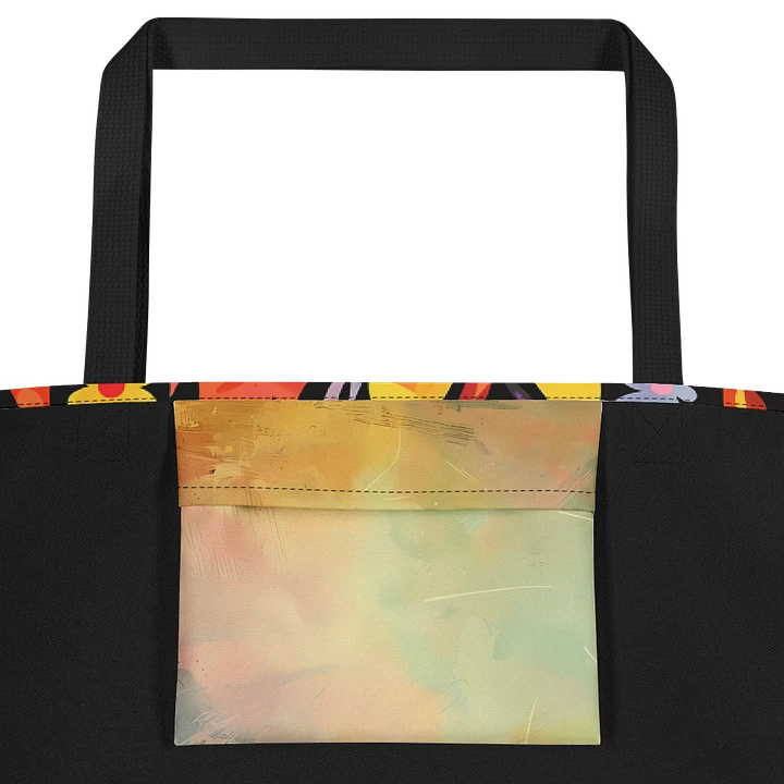 Tote Bag: Cheerful Wildflowers in Bloom Vibrant Floral Art Design product image (2)