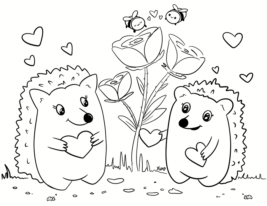 *Member Only* Spiked Love Coloring Page- February Reward product image (2)