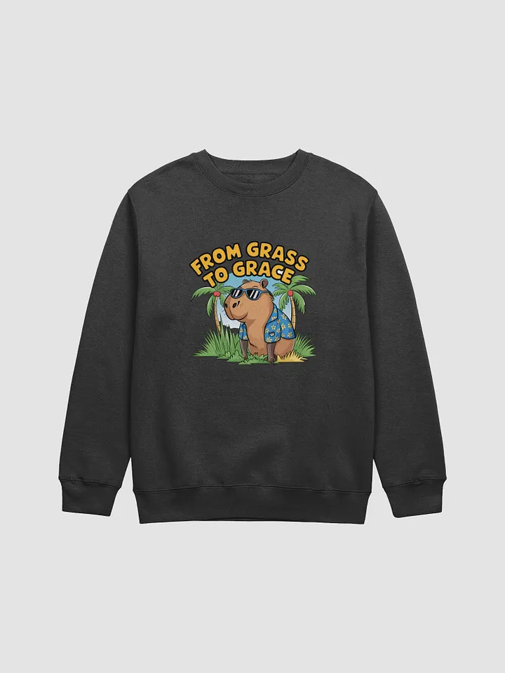 From grass to grace Capybara Cabana Crewneck product image (1)