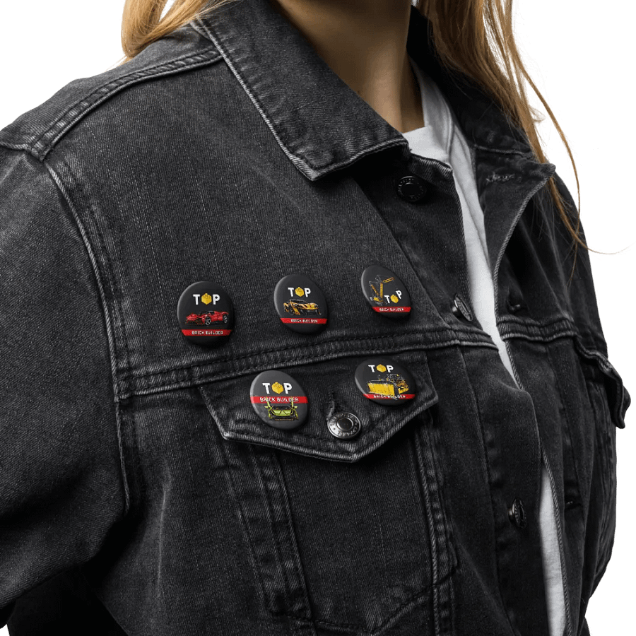 Top Brick Builder Set of Pin Buttons product image (8)