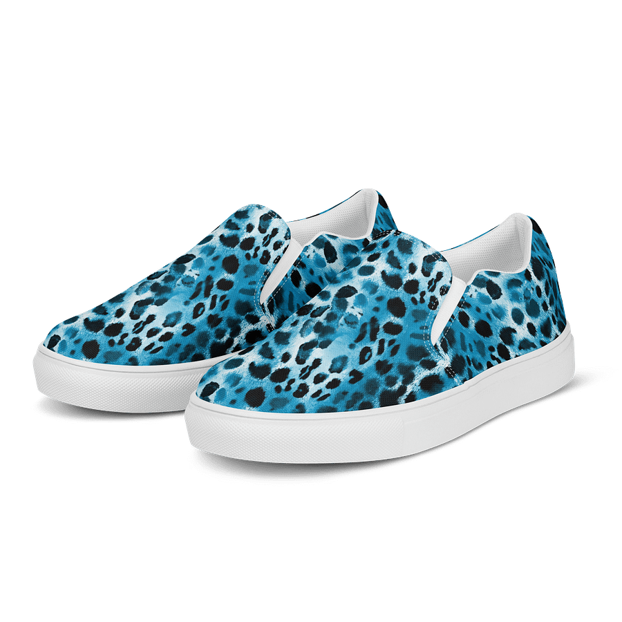 Blue Leopard Canvas Shoes product image (3)