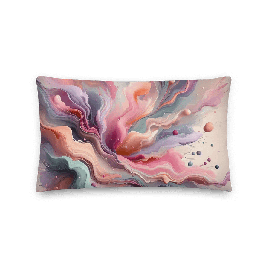 Vibrant Wave Premium Pillow | AI Design product image (2)