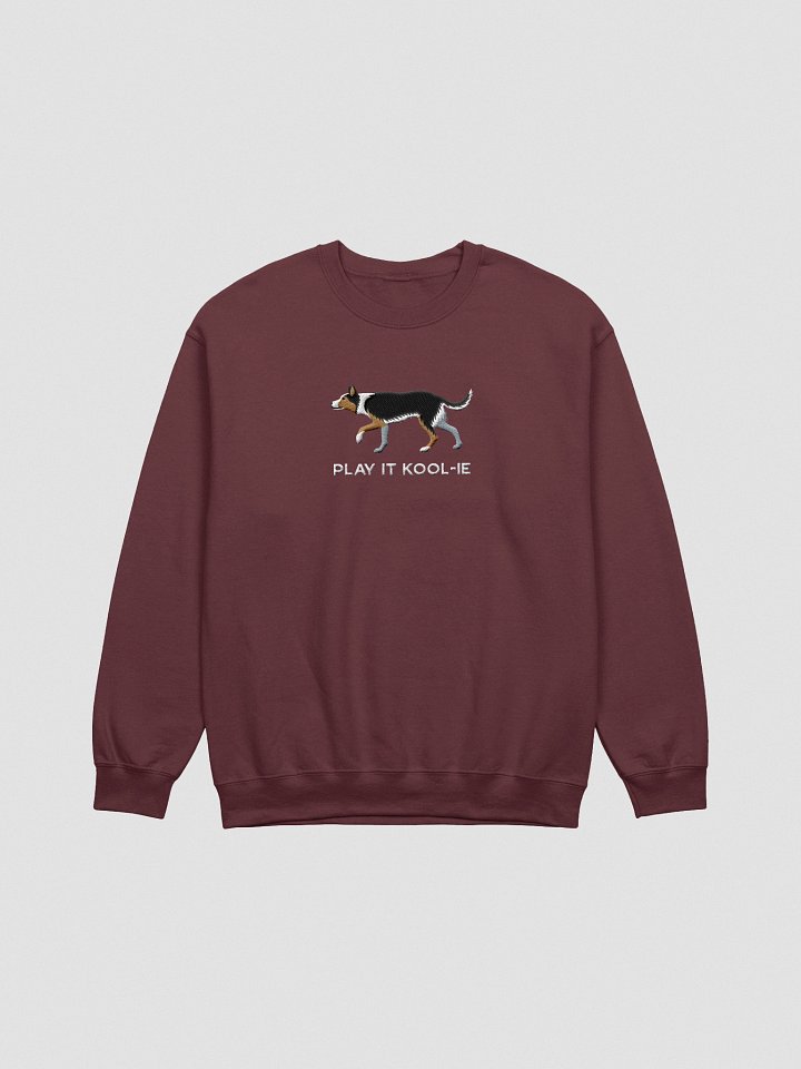 Play It Kool-ie Sweatshirt (Embroidered) of an Australian Koolie(Tricolor) product image (4)