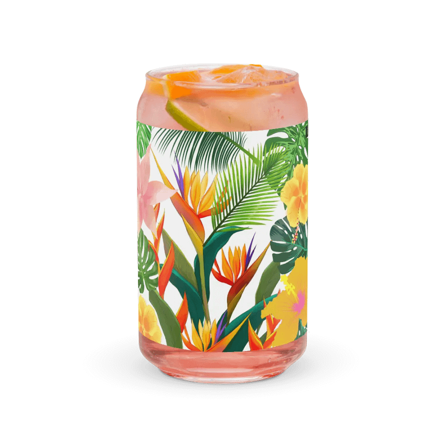 Tropical Paradise Can-Shaped Glass product image (37)