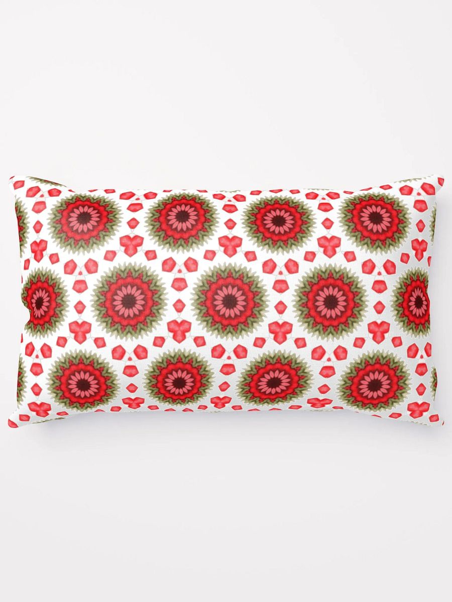 Red Green & White Daisy Pillow product image (5)
