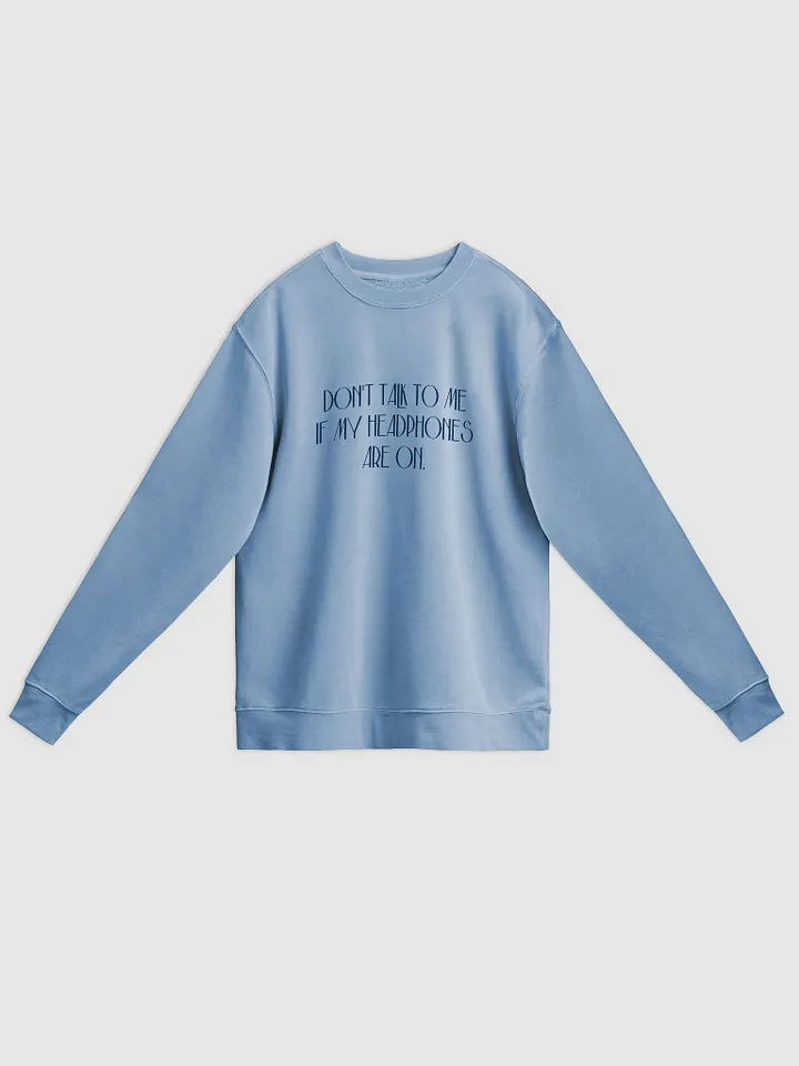 HEADPHONES ON (variant 6) printed pigment crewneck product image (3)
