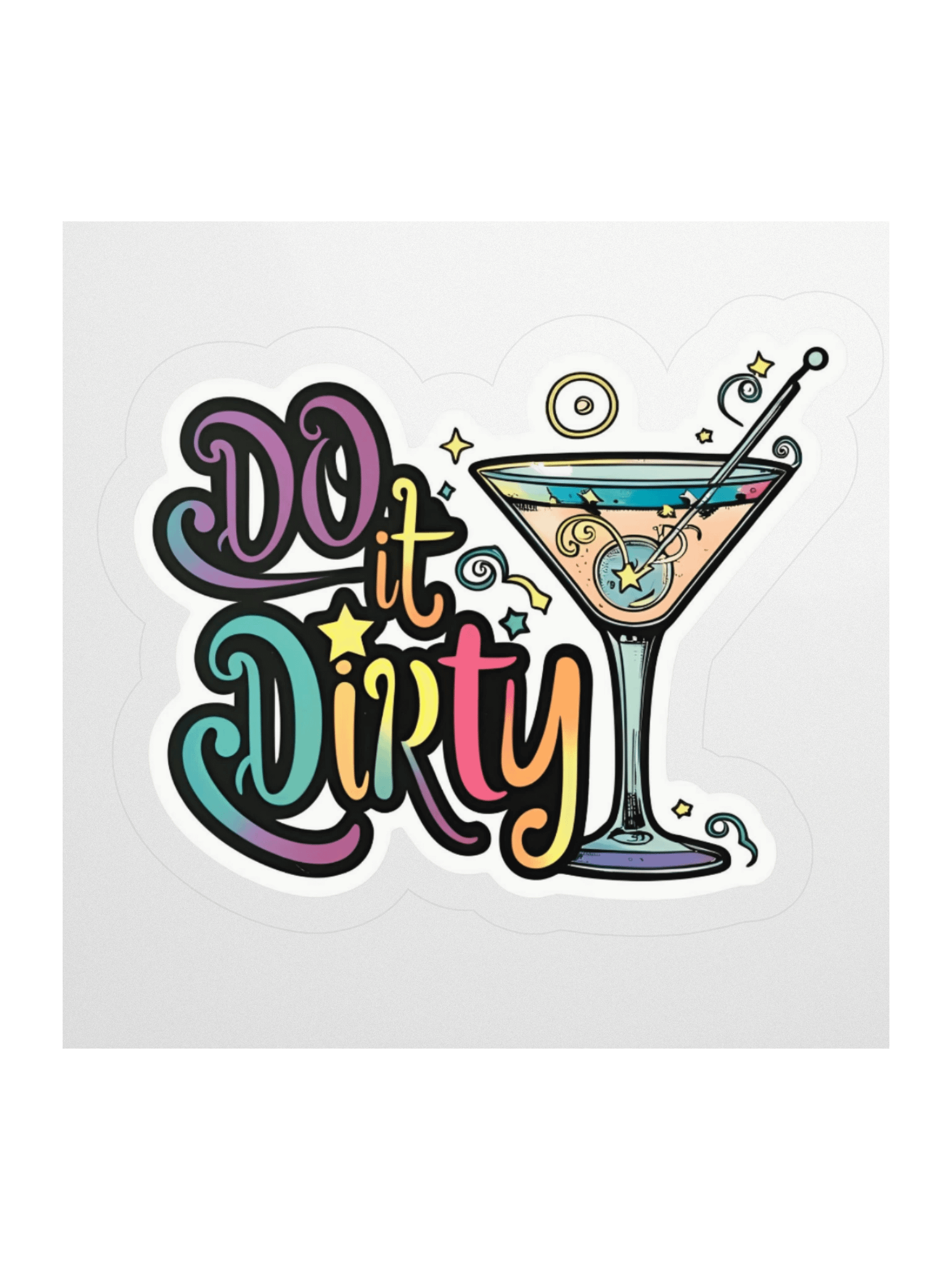 Do i{t Dirty Martini Kiss Cut Sticker product image (1)