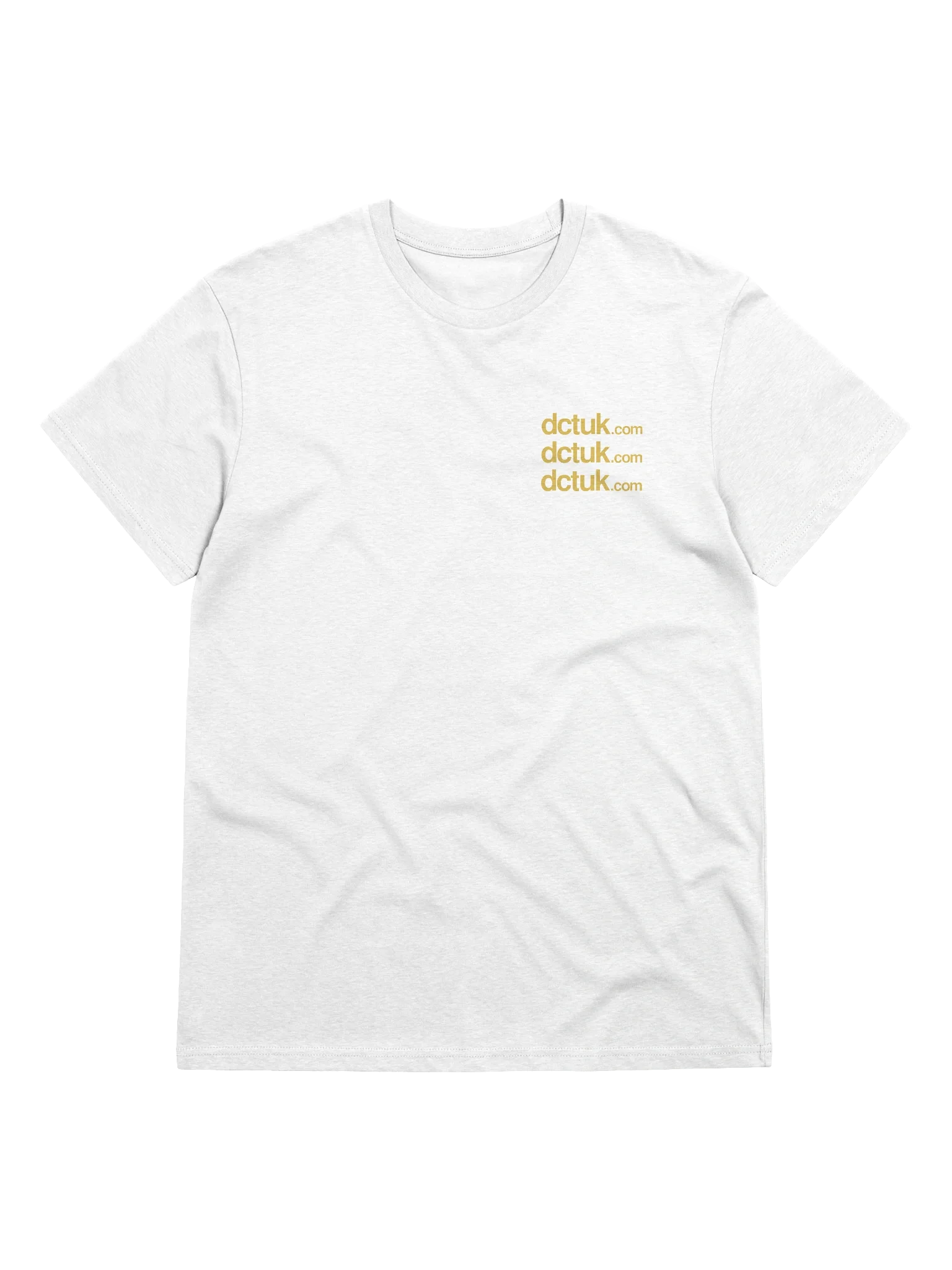 DCTUK White Gold Organic T-Shirt product image (1)