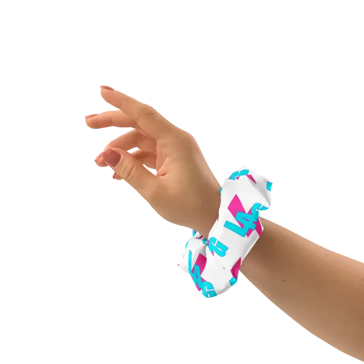 LAG Scrunchie with Bow (White) product image (1)