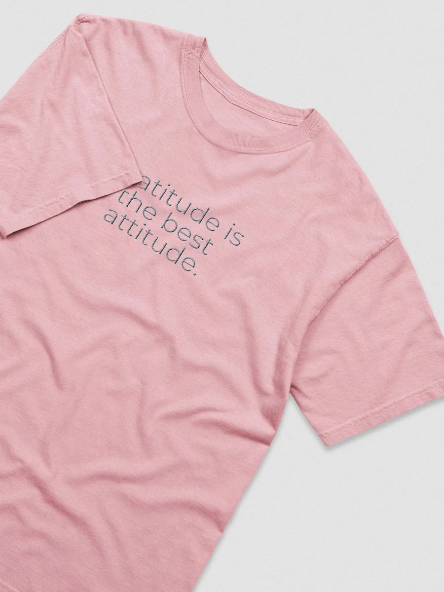 Comfort Colors® Embroidered T-Shirt - Gratitude is the Best Attitude product image (3)