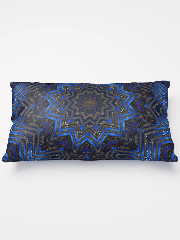 Blue Ribbon Kaleidoscope Throw Pillow product image (2)