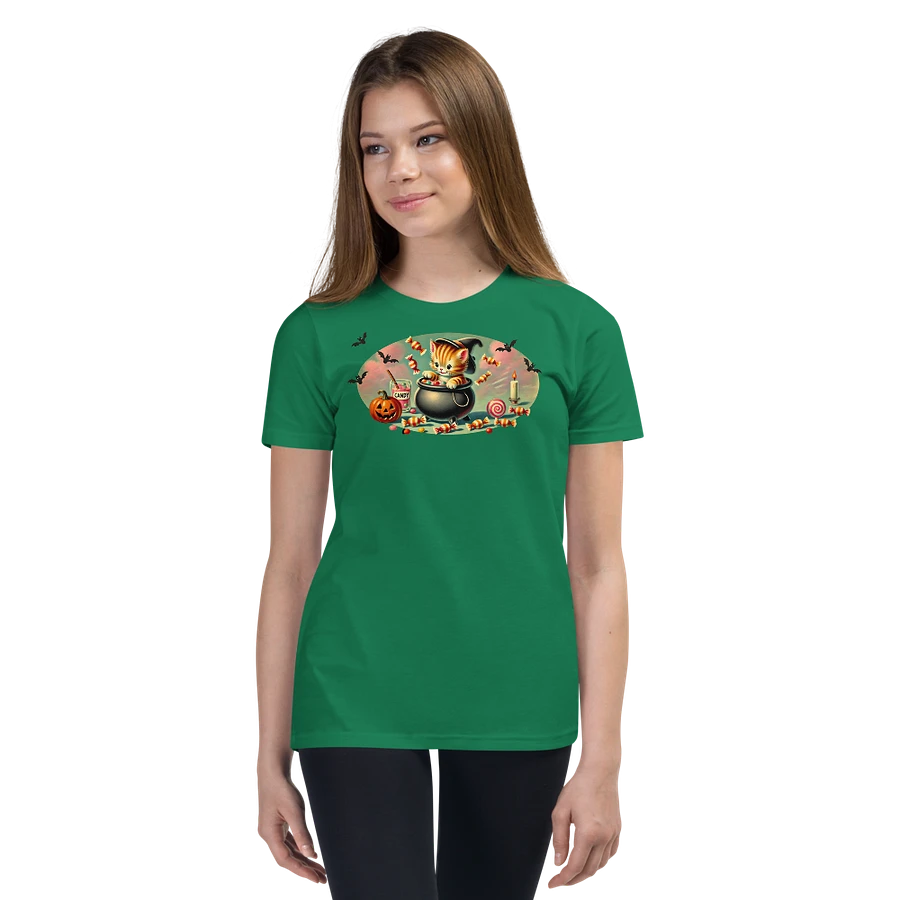 Halloween Cauldron Kitten Kids T-Shirt product image (31)