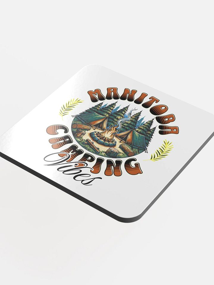 Manitoba Camping Vibes Cork Coaster product image (1)