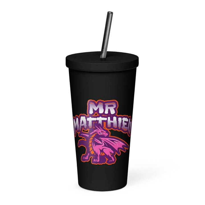 Insulated Tumbler with a Straw product image (1)