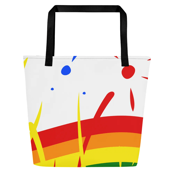 Rainbow Splash Tote with Pocket Inside product image (1)