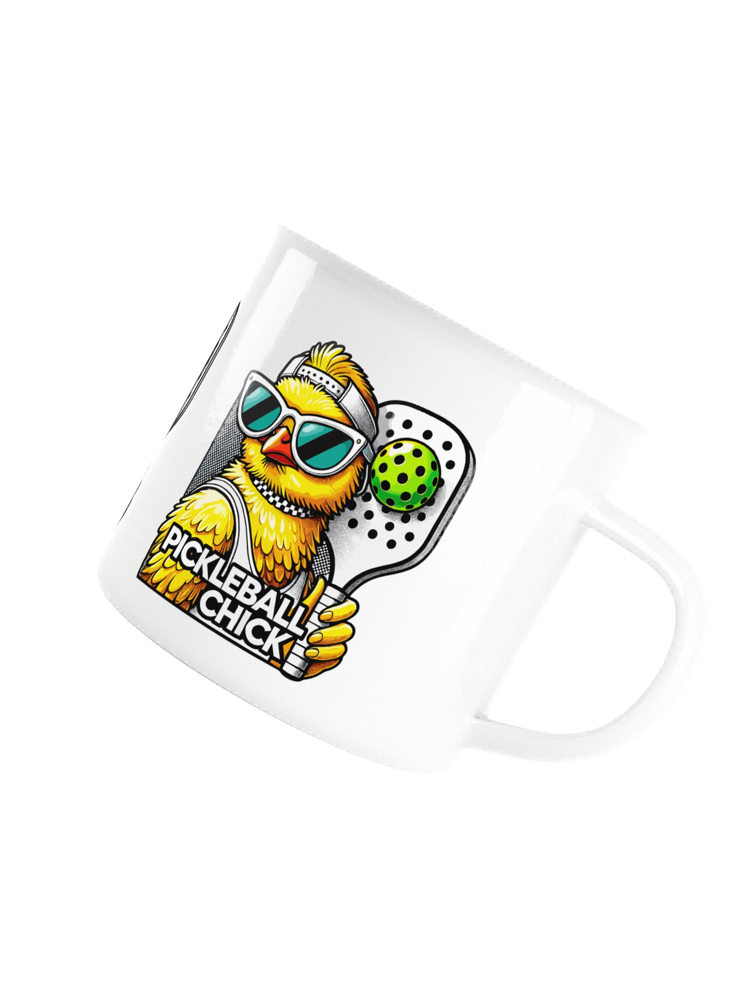 Pickleball Chick Enamel Mug product image (5)
