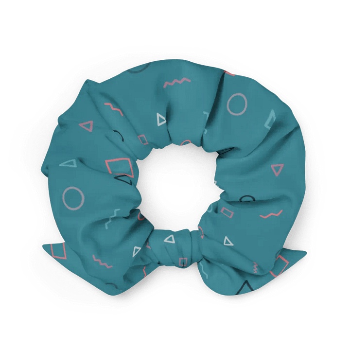 Turquoise Shapes Scrunchie product image (2)