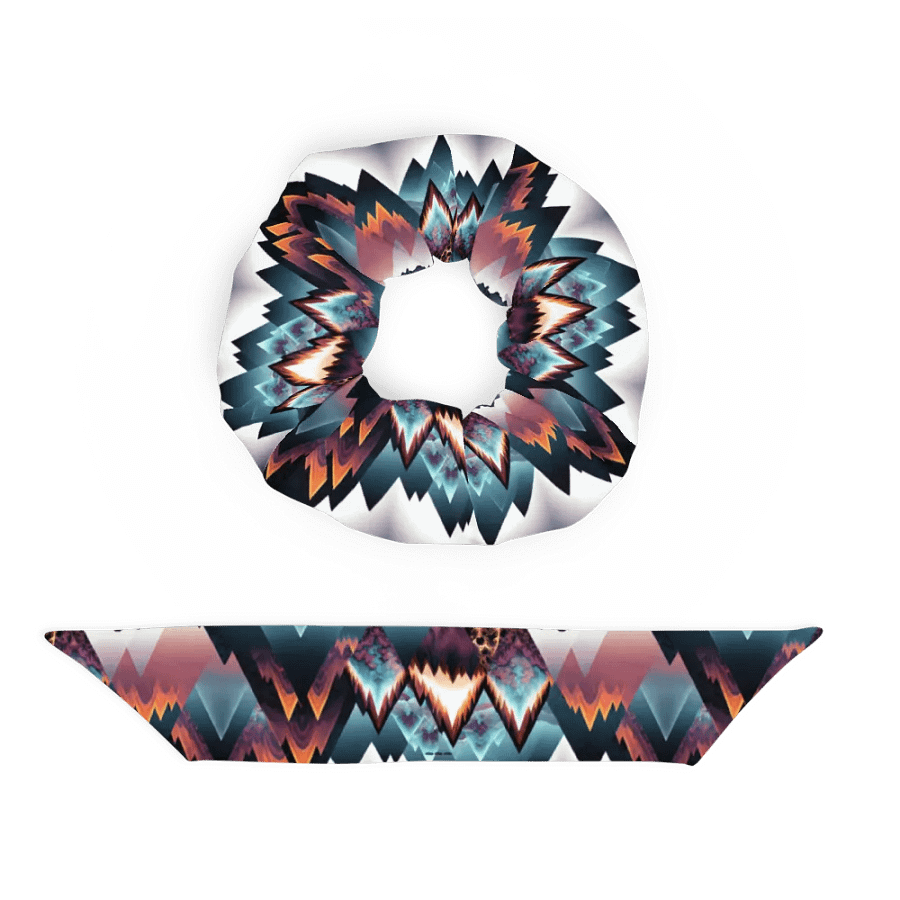 Hair Scrunchie - Modern Rustic Boho Mountain Peaks product image (5)