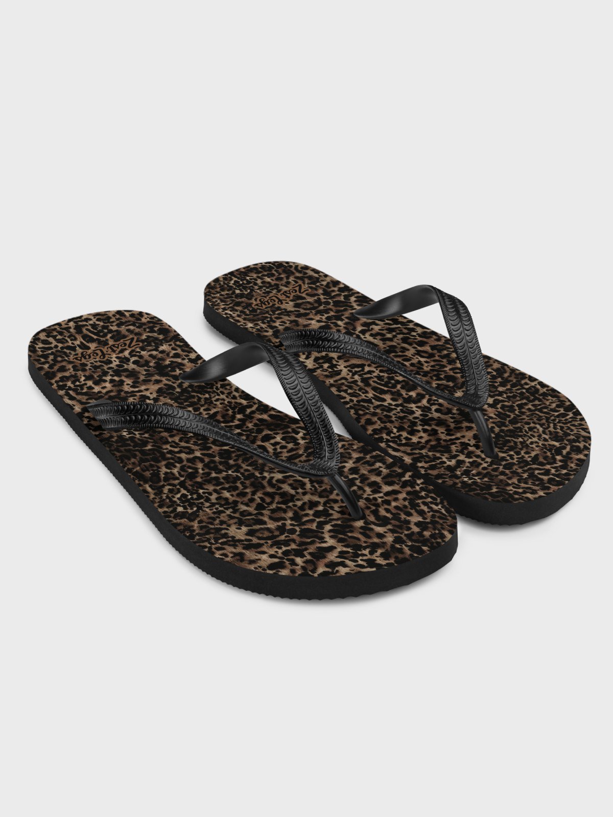 Flip flops "Chic Dark Brown Leopard" product image (3)