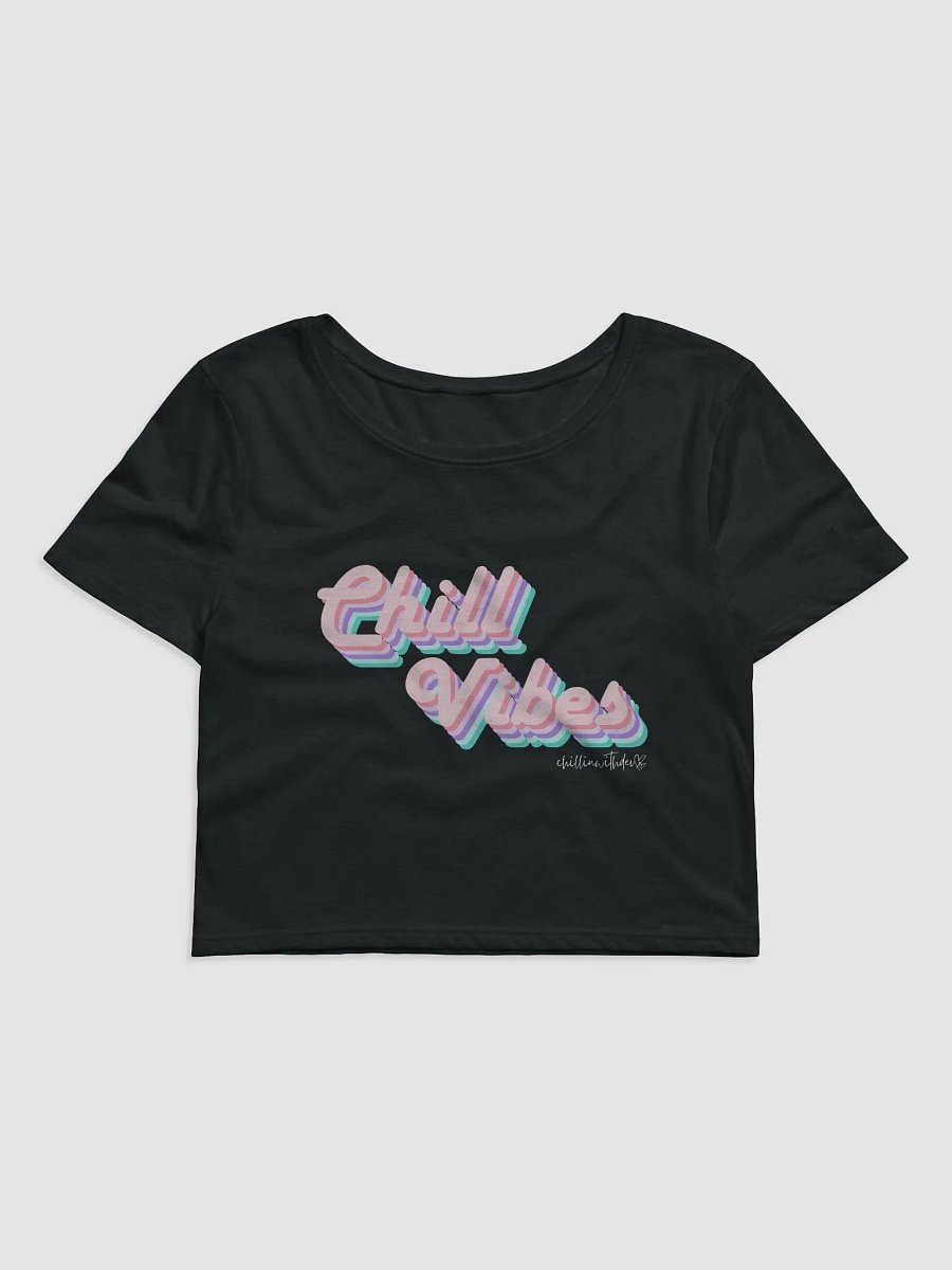 Retro Chill Vibes Cropped Tee (Dark) product image (1)