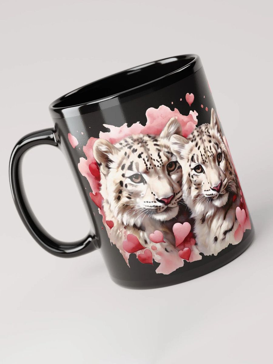Snuggle Safari Coffee Mugs: Sip in Style with our Adorable Snow Leopards! 🐾💖 product image (5)