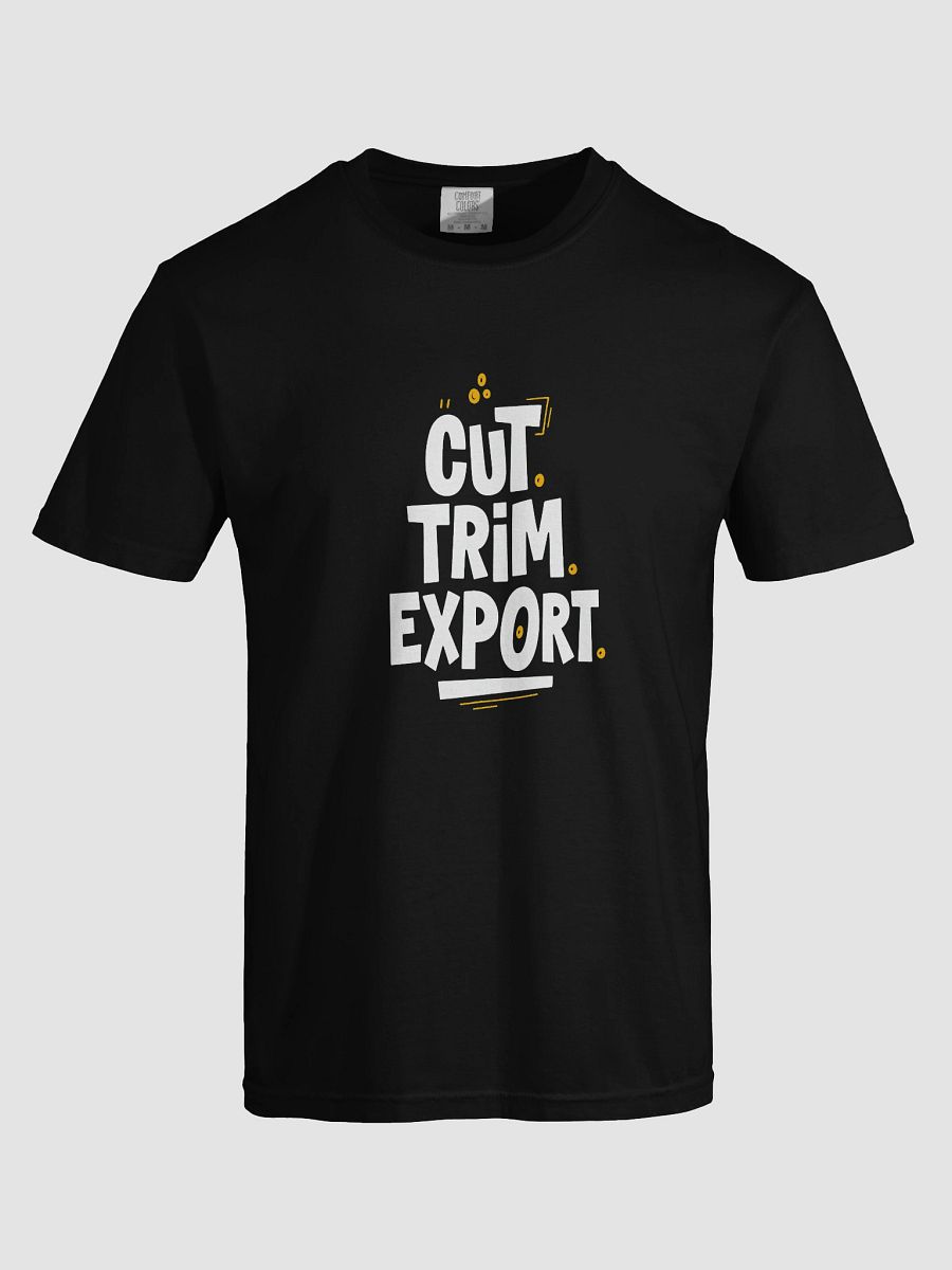 Cut Trim Export | Bold Video Editor T-Shirt product image (5)