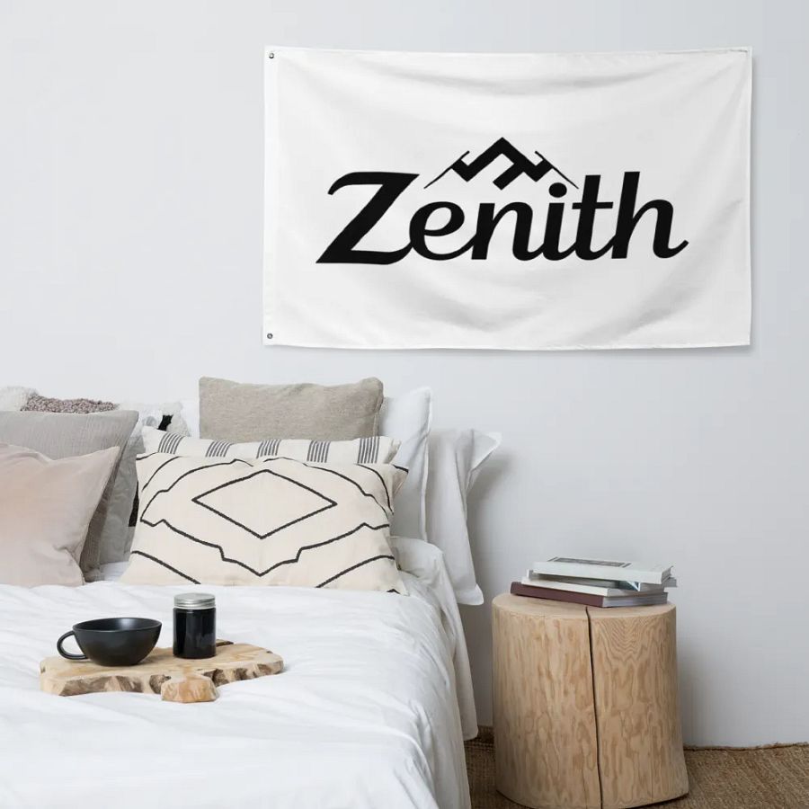 White Zenith All-Over Print Flag with Mountain Design - 34.5x56 inches product image (5)