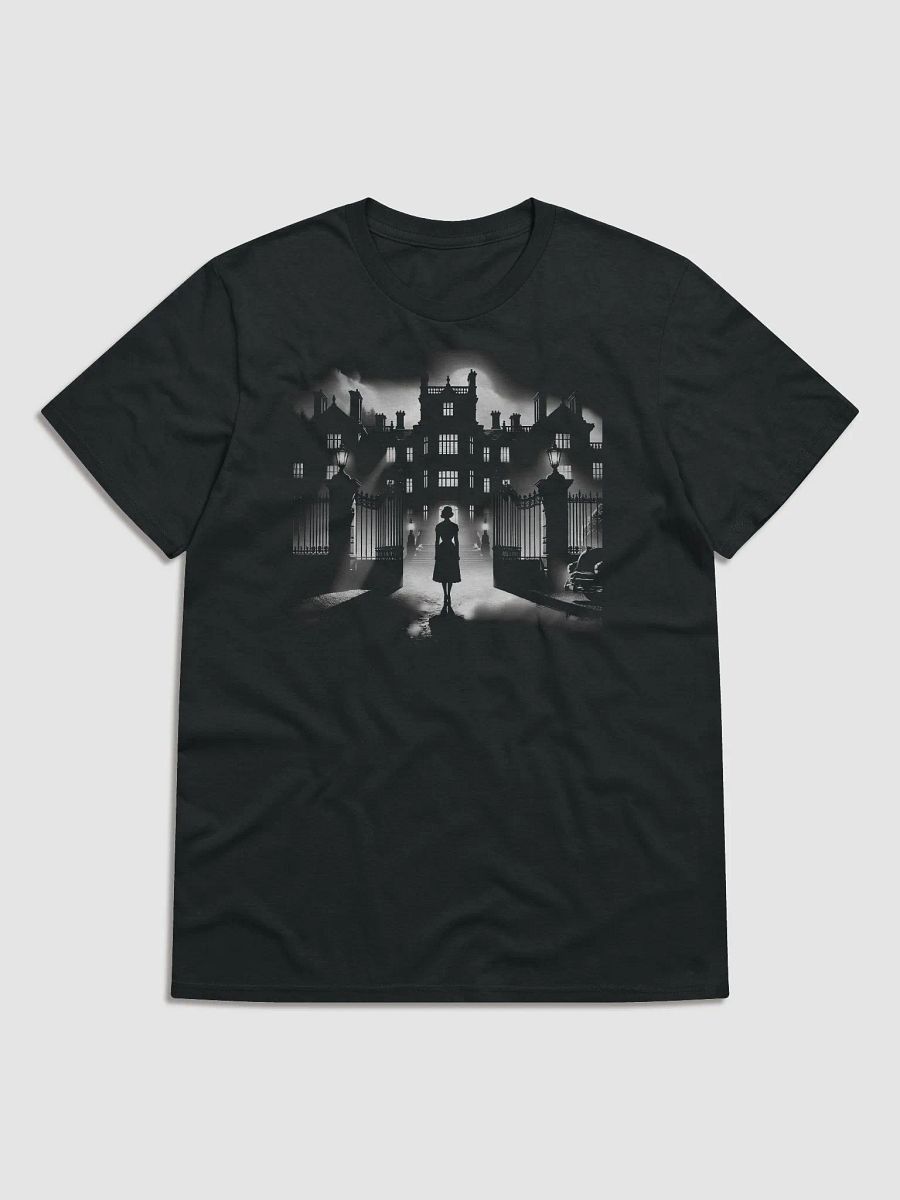 Mansion Mystery: A Noir Silhouette (Front Print Womens Tee) product image (1)