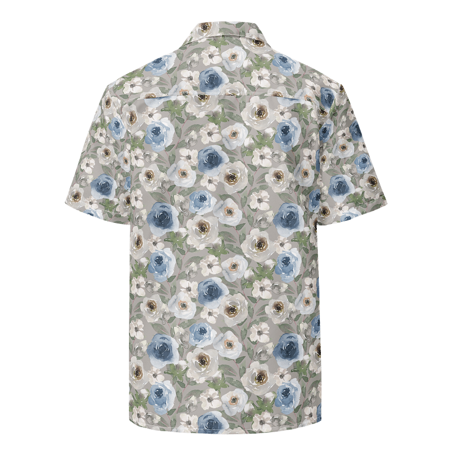 Grey Roses Hawaiian Shirt product image (2)