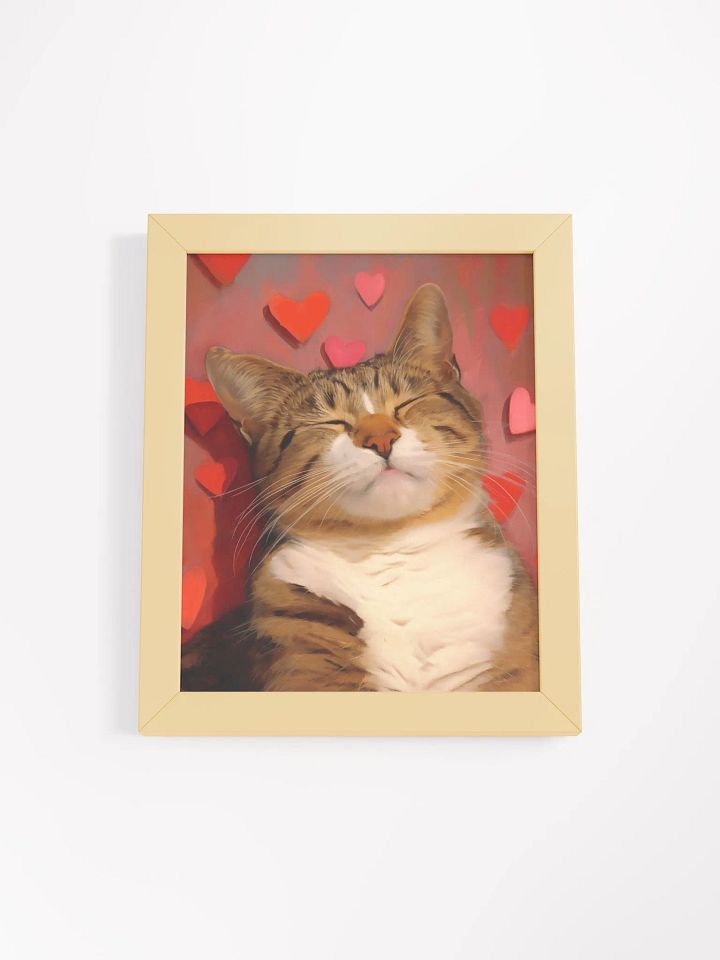 Dreamy Tabby Love - Framed Matte Poster product image (2)
